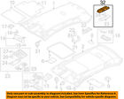 6q0947291a95t Jetta-dome Light-rear Overhead Oem Lamp Vw Volkswagen 11-14