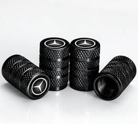 685541234 Jsmax Tire Valve Stem Caps Compatible With Mercedes Benz Series Cap A-black