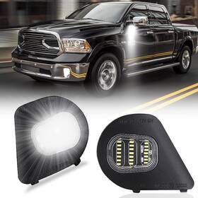 80002029 Kansmart For Ram Puddle Lights Compatible With 2010-2019 Dodge 1500 S