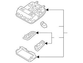 92800-d9110wk Kia Genuine Map Lamp Assembly