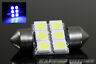 Ktautoracing02180 Ktautoracing Smd Led Dome Light Festoon Map Bulb Super Blue