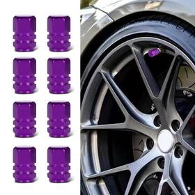 Qph0202 Kutyun 8pcs Car Tire Valve Caps Stem Purple