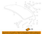 63316962044 Lamp Trunk Lid-trunk Bmw 00-03 Oem Z8