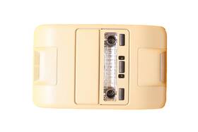 Xdm000051nug Land Rover 03-05 Range L322 Rear Overhead Roof Dome Light With Controls Beige Oem