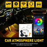 Lgx-1t4-app Led Rgb Car Party Interior Fiber Optic Neon El Wire Strip Light Atmosphere App