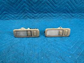 Lexus 81250-50110 Oem Ls430 Roof Courtesy Lamps Rh And Lh Ecru Lk04 2pc Set 2001 2002 2003