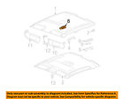 Lw200-dome Light-dome Saturn Assembly 22706938 Lamp 2003 Oem Gm