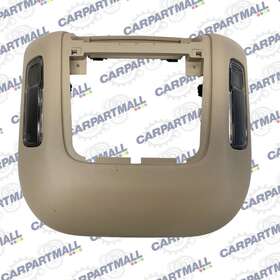 3l7478519a58 Lincoln 2003-2006 Navigator Rear Overhead Climate Control Bezel With Dome Lamp Oem