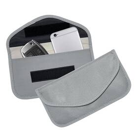 Lkahg Lkahg-ornament1 Faraday Bag For Car Keys Rfid Anti-theft Vehicle Keychain Light Grey