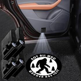 00001121 Lmzljz 4pcs Car Door Lights Bigfoot Logo Projector Led