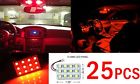 2886x Map 12 Festoon Interior Led Smd Universal Panel Red Plasma Dome 25x Light T10