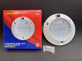 Maxxima M84434rw-a Overhead Dome Light Red White 3 Position Switch Vehicle Part