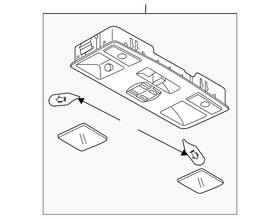 Mazda Gj6a-69-970a-34 Genuine Overhead Console