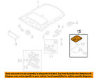 Bl2a5131003 Mazda Oem Lamp 01-03 Protege-dome Light-overhead