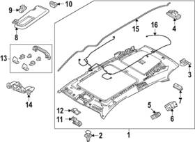 Va42-51-310a-75 Mazda Genuine Courtesy Lamp
