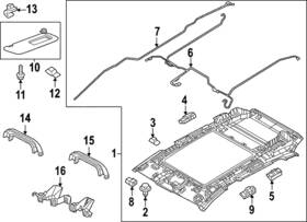 Va43-51-310a-75 Mazda Genuine Reading Lmp Assembly