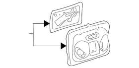 Zzm3-51-310 Mazda Genuine Map Lamp Assembly