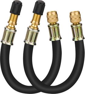 Mellbree-tve-2 Mellbree 2pcs Valve Stem Extenders 8.25 Inch Flexible Schrader Tire 2-pack
