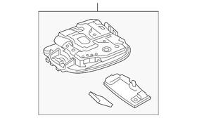 000-900-39-45-1d03 Mercedes-benz Genuine Map Lamp Assembly