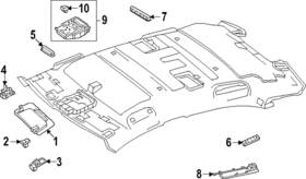 000-906-05-08-1d03 Mercedes-benz Genuine Interior Lamp