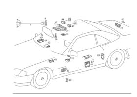129-820-02-01 Mercedes-benz Genuine Interior Lamp