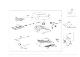 166-906-04-35 Mercedes-benz Genuine Interior Lamp