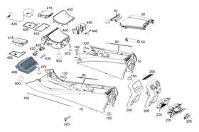 205-906-19-05 Mercedes-benz Genuine Ambient Lamp