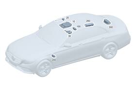 206-906-70-00 Mercedes-benz Genuine Interior Lamp