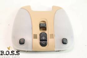 Mercedes-benz 215820149237 03-06 S430 S500 Overhead Dome Light With Switches Beige/tan Oem