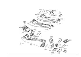 222-825-07-10 Mercedes-benz Genuine Light Guide