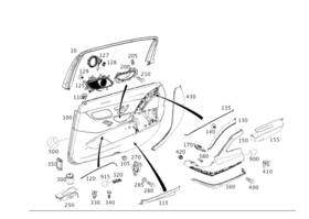 222-825-14-10 Mercedes-benz Genuine Light Guide