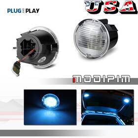 P01-049i Modipim Chrome Crystal Ice Blue Cargo Trunk Lift Gate Led Light For 06-10 Jeep Commander