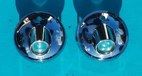 2440872 Mopar 1964 1965 1966 Chrysler Imperial Lebaron Rear Interior Courtesy Light Bezel Vgc
