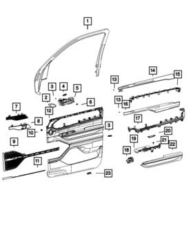 52080475ab Mopar Genuine Light Pipe - Led Lamp Left