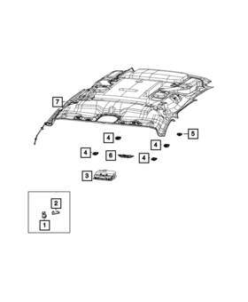 5jg55pd2ad Mopar Genuine Dome - Lamp