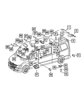 68017599aa Mopar Genuine Courtesy Lamp