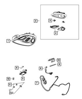 68175030ab Mopar Genuine Ambient Light Engine Wiring Right