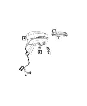 68318293aa Mopar Genuine Auxiliary Lamp Left