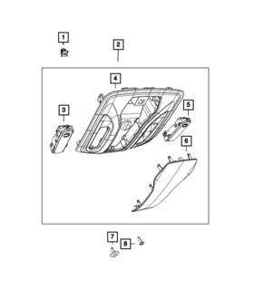 68370833aa Mopar Genuine Overhead Console Lamp