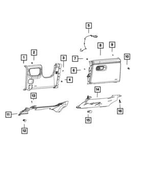 68378751ab Mopar Genuine Foot Well Lamp