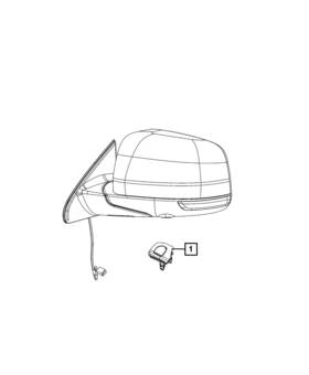 68432098aa Mopar Genuine Puddle Lamp Right