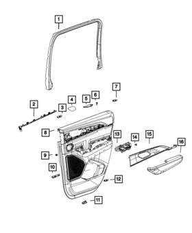 68458025ac Mopar Genuine Door Lamp Right 68458025ac Mopar Genuine Door Lamp Right