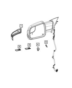 68539964aa Mopar Genuine Puddle Lamp Right 68539964aa Mopar Genuine Puddle Lamp Right