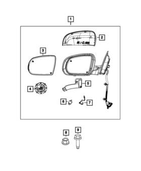 68550701aa Mopar Genuine Auxiliary Lamp Right