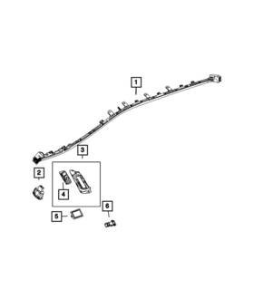 Mopar 68609209aa Genuine Light Pipe - Led Lamp Left