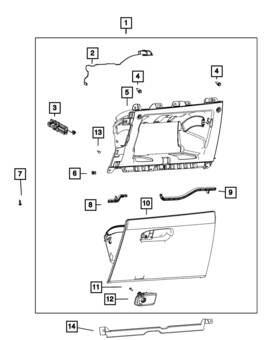 68651268aa Mopar Genuine Glove Box Lamp