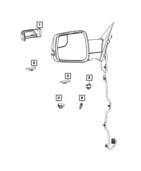 68666806aa Mopar Genuine Puddle Lamp Right