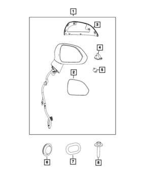 68677616aa Mopar Genuine Puddle Lamp Right