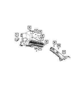 7lm52tx7aa Mopar Genuine Cargo Lamp