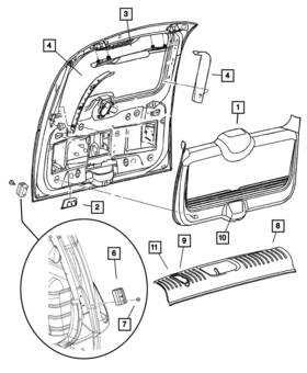 Sg38xdvaa Mopar Genuine Spare Tire Bolt Cover